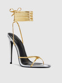 Athens Lace Up - Gold/Silver - FEMME LA