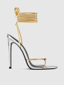 Athens Lace Up - Gold/Silver - FEMME LA
