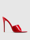 Gianni Patent Mule - Rouge - FEMME LA