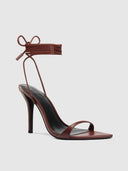 Lyra Lace Up - Chocolate - FEMME LA