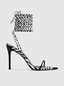 Miller Thigh High Lace Up - Zebra - FEMME LA