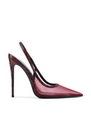 212 Slingback - Mulberry Python