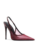 212 Slingback - Mulberry Python