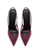 212 Slingback - Mulberry Python