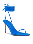 3.0 Barely There Lace Up Heel - Cobalt - FEMME LA