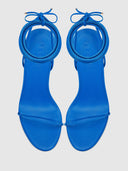3.0 Barely There Lace Up Heel - Cobalt - FEMME LA