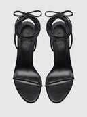 3.0 Barely There Lace Up Heel - Noir - FEMME LA