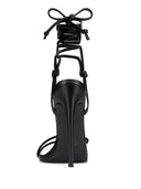 821 Kika Lace - Up - Noir - FEMME LA