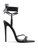 821 Kika Lace - Up - Noir - FEMME LA