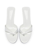 Almalfi Slipper - Glazed White