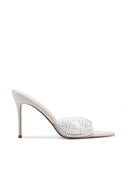 Bella Slipper - Ivory Crystal