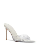 Bella Slipper - Ivory Crystal