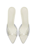 Bella Slipper - Ivory Crystal