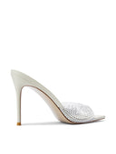 Bella Slipper - Ivory Crystal