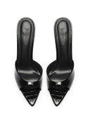 Bella Slipper - Black Croc