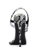Censori Sandal in Python, close-up of python-embossed texture