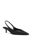Chantilly Slingback - Noir Crystal