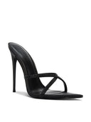 Donatella Mule - Noir Satin