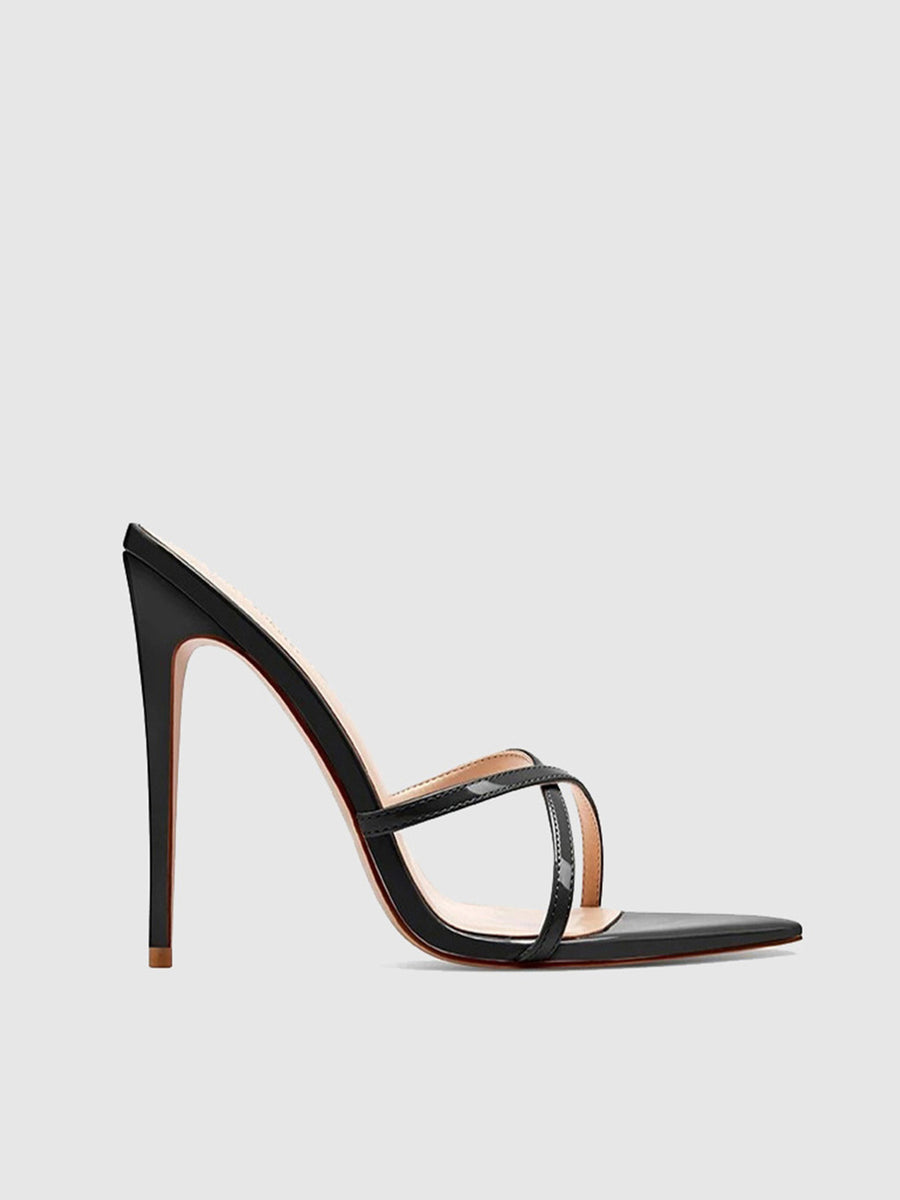 Donatella Mule - Patent Black