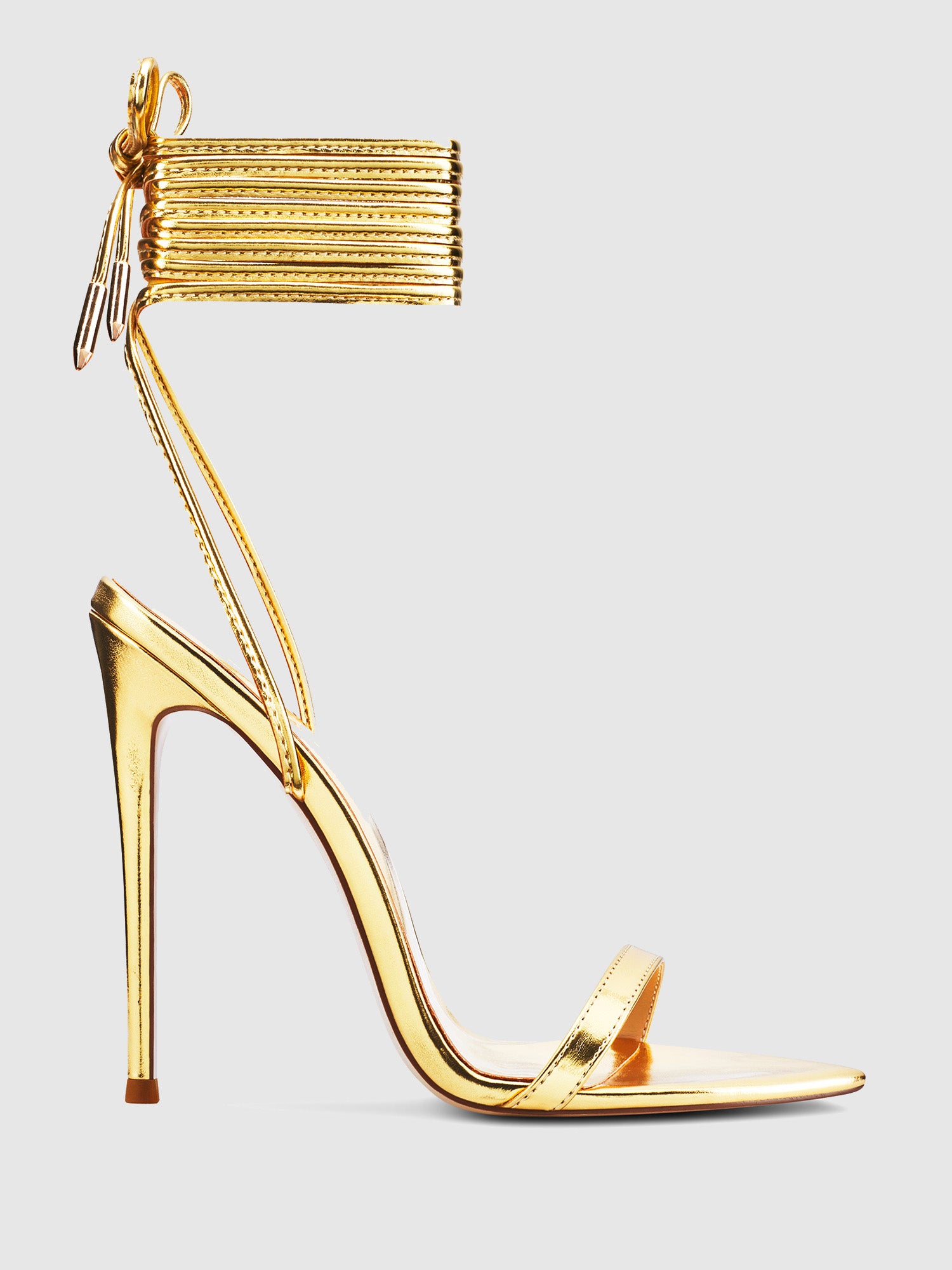 Simmi London tie ankle block heeled sandals in yellow | ASOS