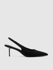 G55 Slingback - Suede Noir