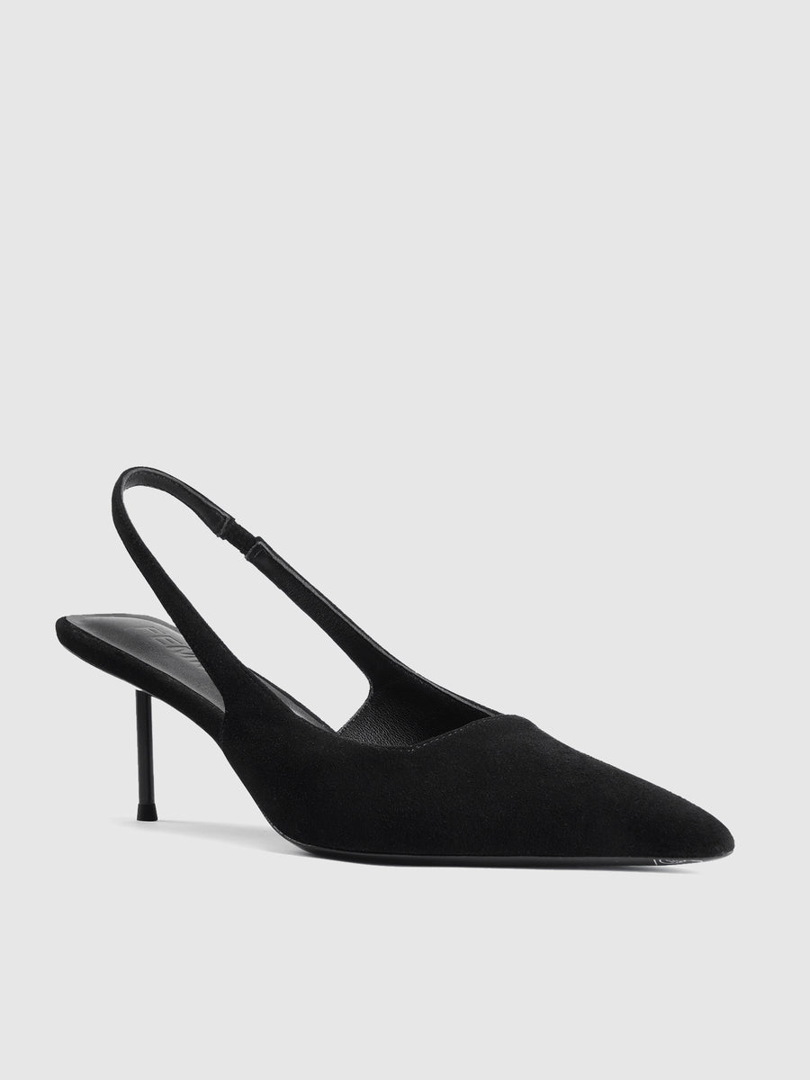 G55 Slingback - Suede Noir