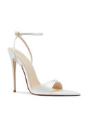 GG Heel - White Satin