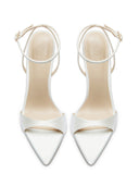 GG Heel - White Satin