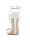 GG Heel - White Satin