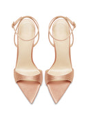 GG Heel Satin - Nude Crystal