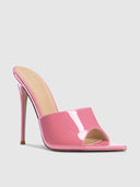 Gianni Patent Mule - Barbie Pink