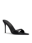 Kaia 100 Slipper - Noir Satin