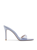 Kaia 100 Slipper - Lavender Grey Satin