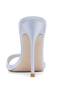 Kaia 100 Slipper - Lavender Grey Satin