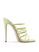 Kalós Slipper in Yellow patent - side view highlighting the glossy patent finish and slip-on silhouette
