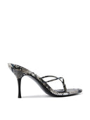 Osaka Slipper in Python, top-down view of twin straps