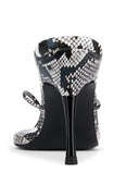 Osaka Slipper in Python, close-up of python-embossed texture