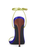 The Necessary Sandal in Tricolor, close-up of heel and outsole