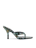 Tokyo Thong Sandal - Aqua Python