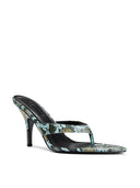 Tokyo Thong Sandal - Aqua Python