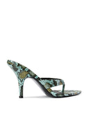 Tokyo Thong Sandal - Aqua Python