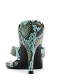 Tokyo Thong Sandal - Aqua Python
