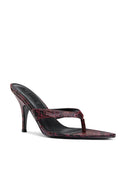 Tokyo Thong Sandal - Mulberry Python