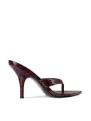 Tokyo Thong Sandal - Mulberry Python