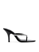 Tokyo Thong Sandal -  Nero Crystal
