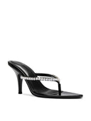 Tokyo Thong Sandal -  Nero Crystal