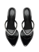 Tokyo Thong Sandal -  Nero Crystal