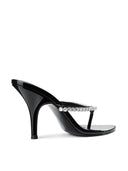 Tokyo Thong Sandal -  Nero Crystal
