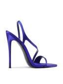 Vesper Sandal in Purple, top-down view of strap design