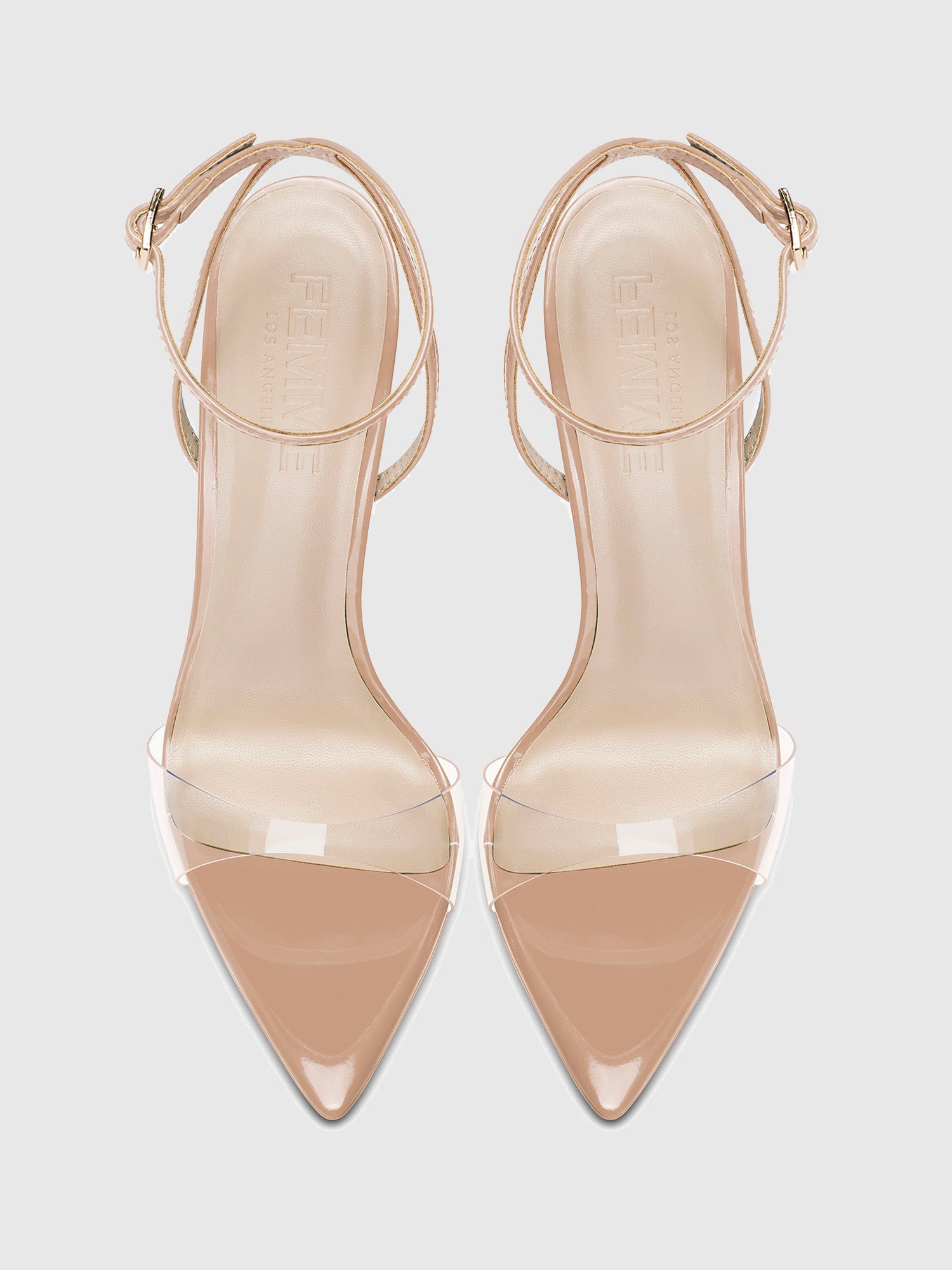 GG Heel Patent PVC Nude Femme LA